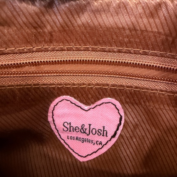 NWT She And Josh Bow Shoulder Bag Bronze Clutch Evening Wedding Elegant Purse - Picture 4 of 7